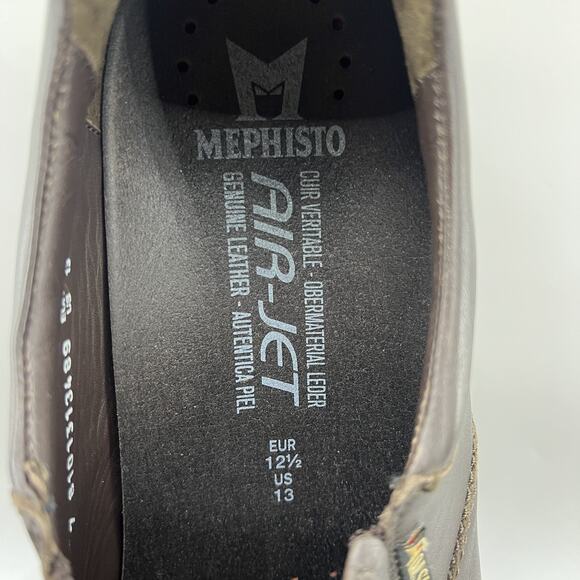 Mephisto Davy Slip On Loafers Men\'s Size 13 Dark Brown Leather Comfort Low Shoes main image 5
